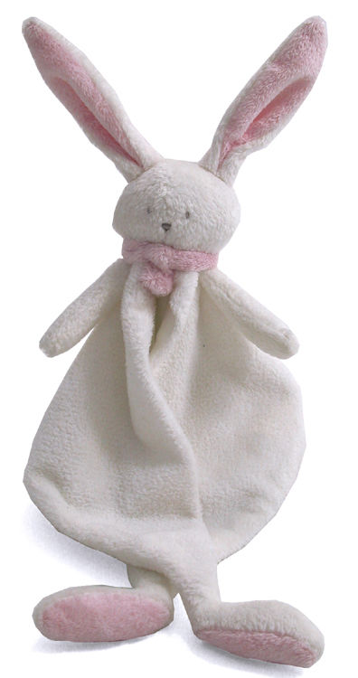  nina baby comforter rabbit white pink 